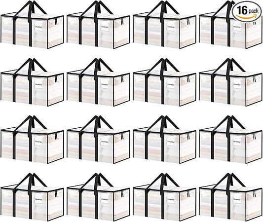 16 Pack Extra Large Heavy Duty Moving Bags, Reinforced Handles & Heavy-Duty by ukeetap