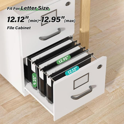 Extra Capacity Hanging File Folders Letter Size, Heavy Duty 2" Expandable Hang - Image 3
