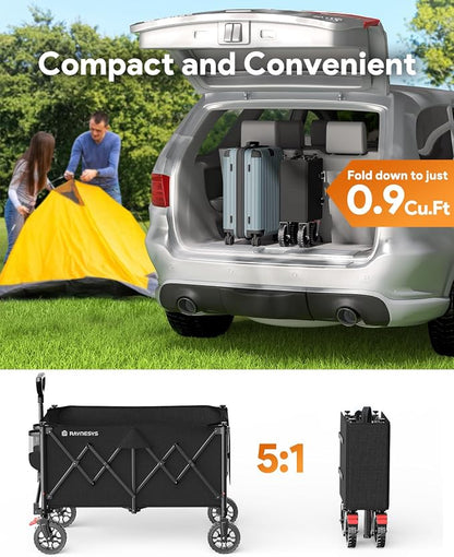 Collapsible Foldable Wagons, 440lbs Capacity Wagons Carts Foldable - Image 6