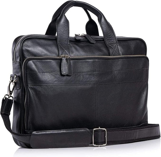 Leather briefcase 18 Inch Laptop Messenger Bags by KomalsPassionLeather