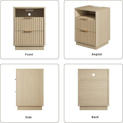 Fluted Night Stand Set of 2 - Image 8