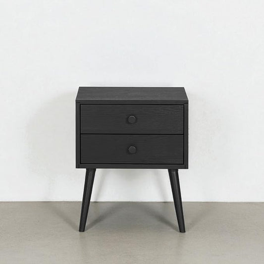 NTC Lux Nightstand with 2 Drawers, Featuring Adaptable Design, 150 lbs Load by NTC