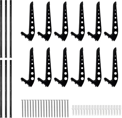 6 Board Surf Rack Wall Mount for Surfboard, Snowboard Storage Adjustable Wall - Image 7