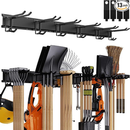 Garage Tool Organizer Wall Mount, 48 Inch Adjustable Garage Tool Storage Rack by Gatsowm