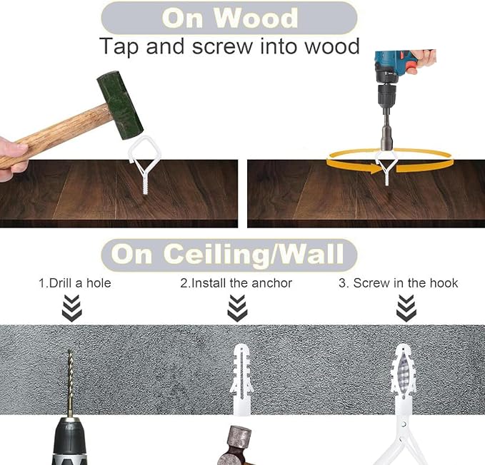 10PCS Eye Screw Hooks for Hanging Heavy Duty - Image 4