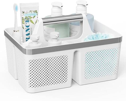 Plastic Shower Caddy Dorm: Portable Bathroom Caddy Organizer by MakesYourHomeMoreOrganized