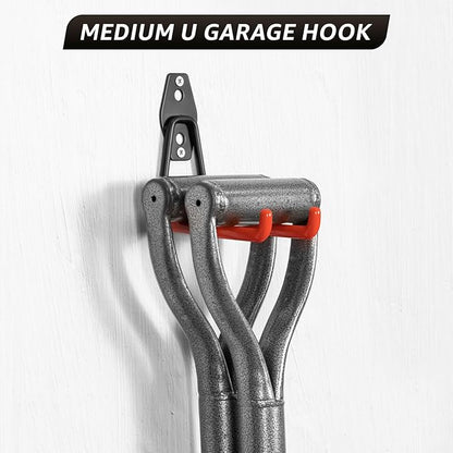 30 Pack Utility Steel Heavy Duty Wall Mount Garage Hooks, - Image 6