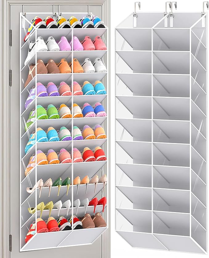 30 Pairs Over the Door Shoe Organizer, 10-Tier Door Shoes Rack Storage Fit All by UVIAHOMIHOMEORGANIZER