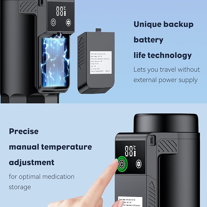 Insulin Cooler Travel Case TSA Approved – Portable Diabetic Medication Cooler - Image 2