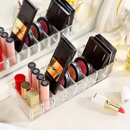 Weiai Clear Acrylic Compact Organizer, Blushes Highlighters Eyeshadow Powder - Image 5