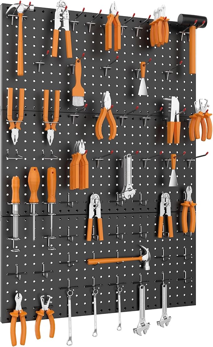 WALMANN Metal Pegboard Panels for Wall Garage Tools Storage Pegboard for Garage - Image 7