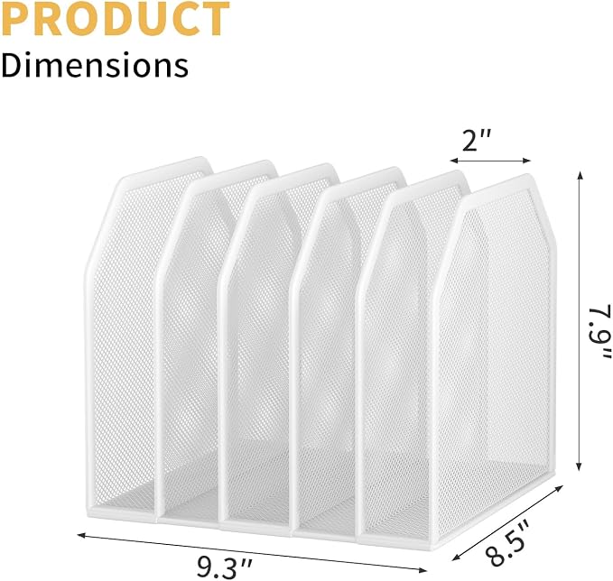 Vertical File Organizer for Desk - Image 6