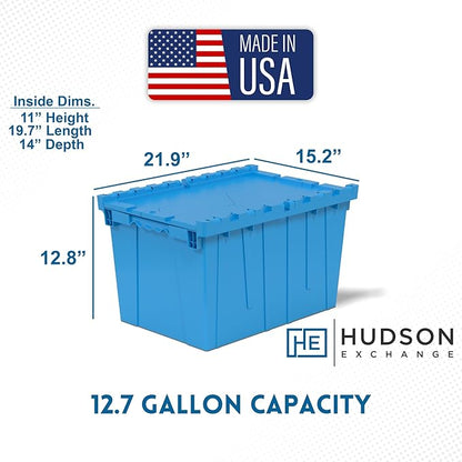 Hudson Exchange 21.9 x 15.2 x 12.8” Storage Tote Distribution Container - Image 2