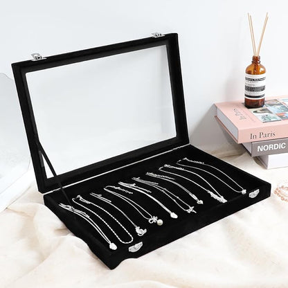 Wudygirl Jewelry Organizer Necklace Organizer Box 20 Hooks Necklaces Holder - Image 4