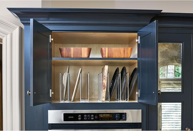 Rev-A-Shelf U-Shaped Wire Tray Divider Bakeware Cookie Sheet Organizer - Image 8