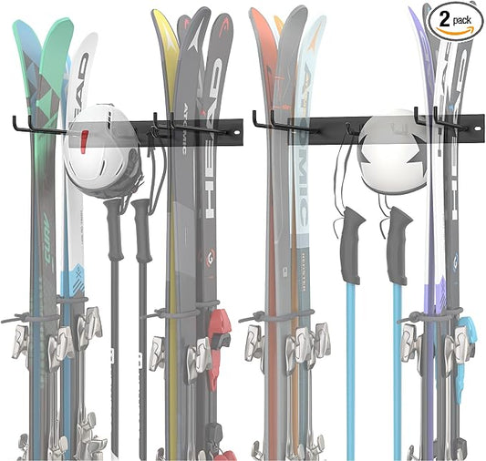 WALMANN Garage Ski Rack, Indoor Ski Hangers by WALMANN