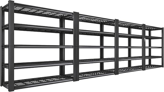 REIBII 3010LBS Storage Shelves 72" H Garage Shelving Heavy Duty Metal Shelving by REIBII