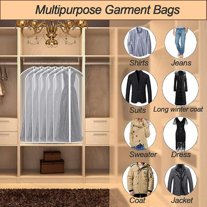 Suit Bags for Closet Storage Garment Bag 24''X40'' Clear Garment Bags for - Image 5