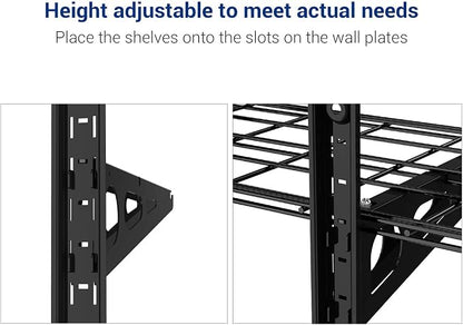 FLEXIMOUNTS 3 Tier 1x4ft Garage Storage Wall Shelving, 12x48inch per Shelf - Image 5