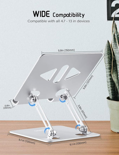 Tablet Stand Holder for Desk, Adjustable Desktop Tablet Holder, Foldable - Image 4