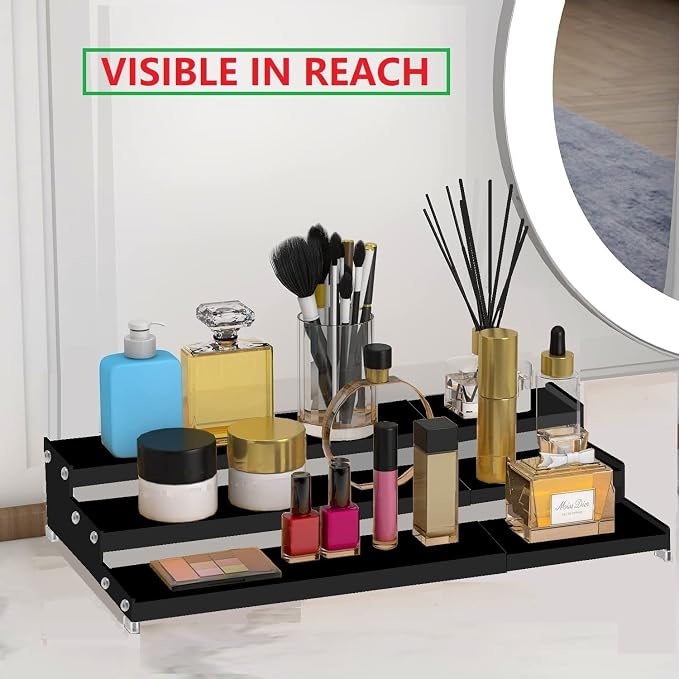 Spice Rack Organizer for Cabinet, 3 Tier Expandable Spices Storage, Pantry and - Image 4