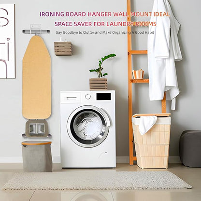 BiJun Ironing Board Holder Wall Mount, Ironing Board Hanger - Image 2