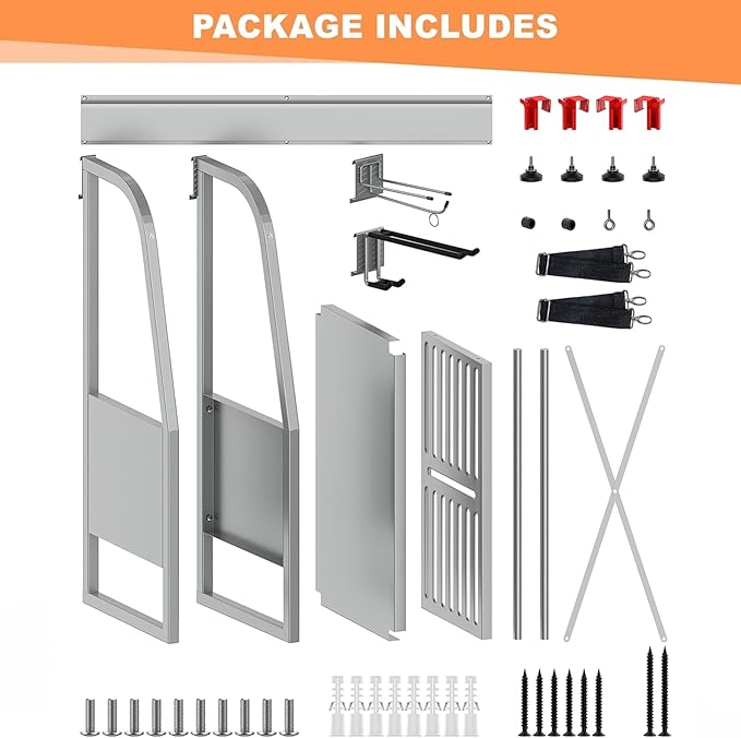 WALMANN Wall Mount Golf Bag Organizer, 2 Golf Bags Stand Golfing Equipment and - Image 6