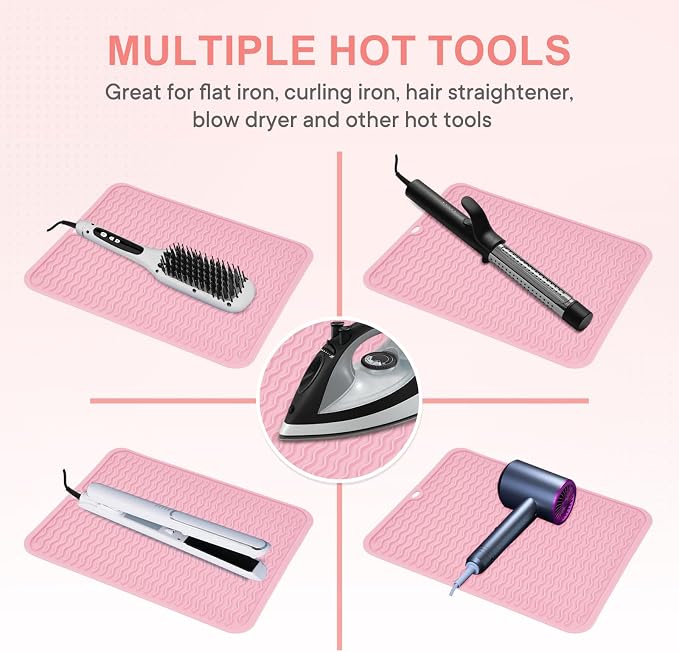 Oversize Silicone Heat Resistant Mat, Portable Travel Mat Cover - Image 5