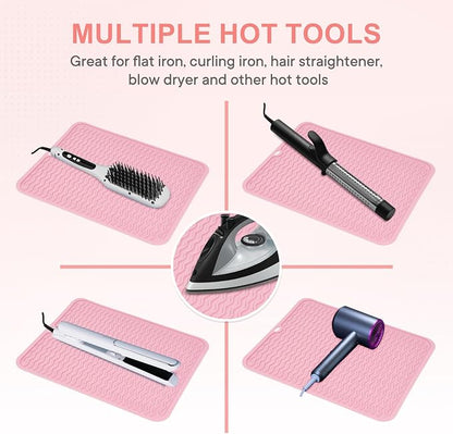 Oversize Silicone Heat Resistant Mat, Portable Travel Mat Cover - Image 5