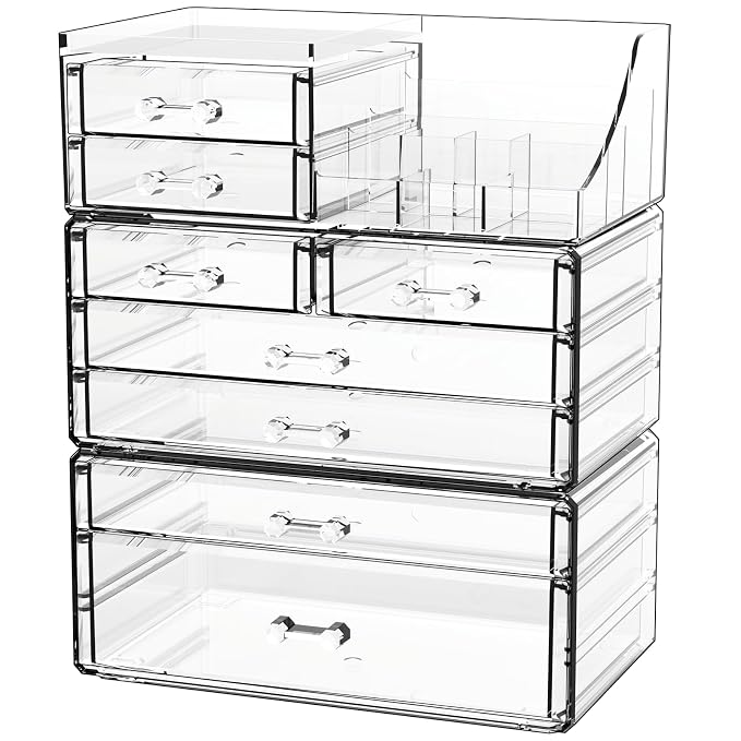 Acrylic Clear Make up Organizers And Storage by Cqacrylic