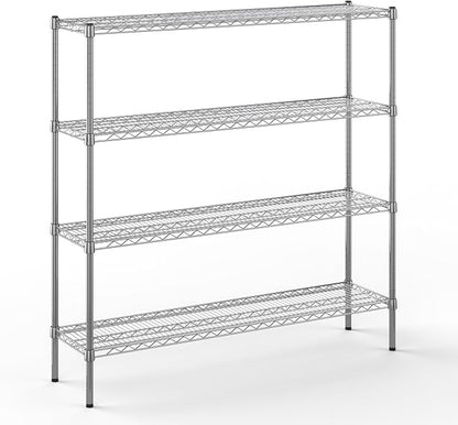 14" Deep x 54" Wide x 54" Height Wire Shelving Kit | 4-Tier | NSF Commercial by Regal+Altair