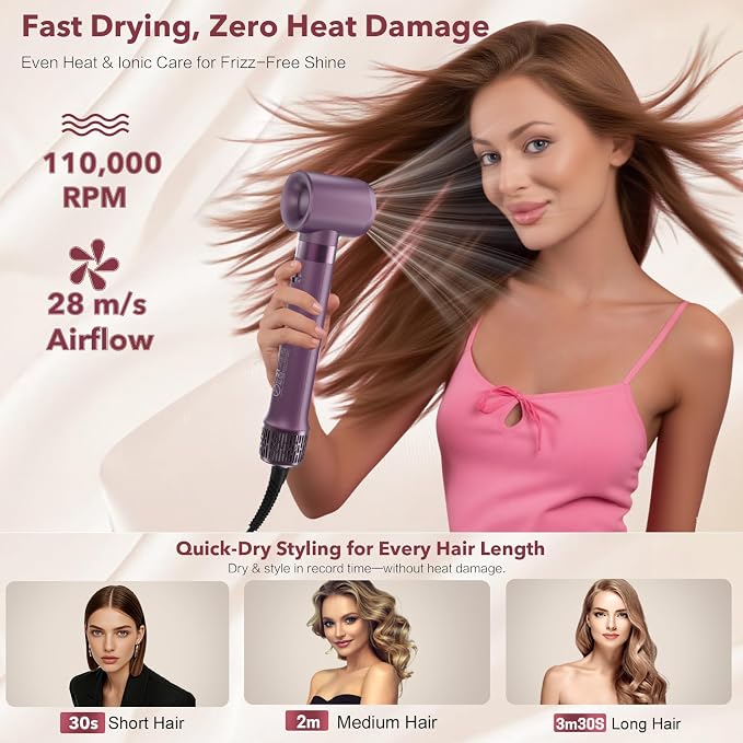 StyleVibe 6-in-1 Air Styler, Hair Dryer & Blow Dryer Brush - Image 3