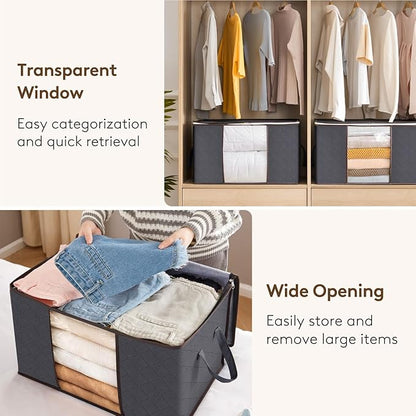 Lifewit 90L Large Storage Bags, 10 Pack Closet Organizers and Storage, Clothes - Image 5