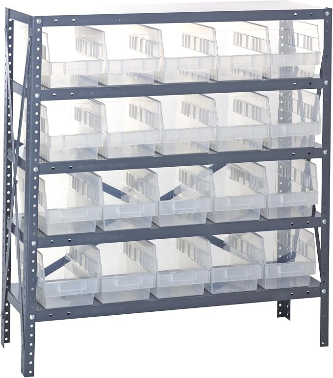 Quantum Storage Systems 1839-204CL Solid Heavy Duty 5 Shelves 20 Store-More by QuantumStorageSystems