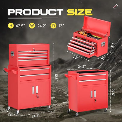 8-Drawer Rolling Tool Chest - Image 3