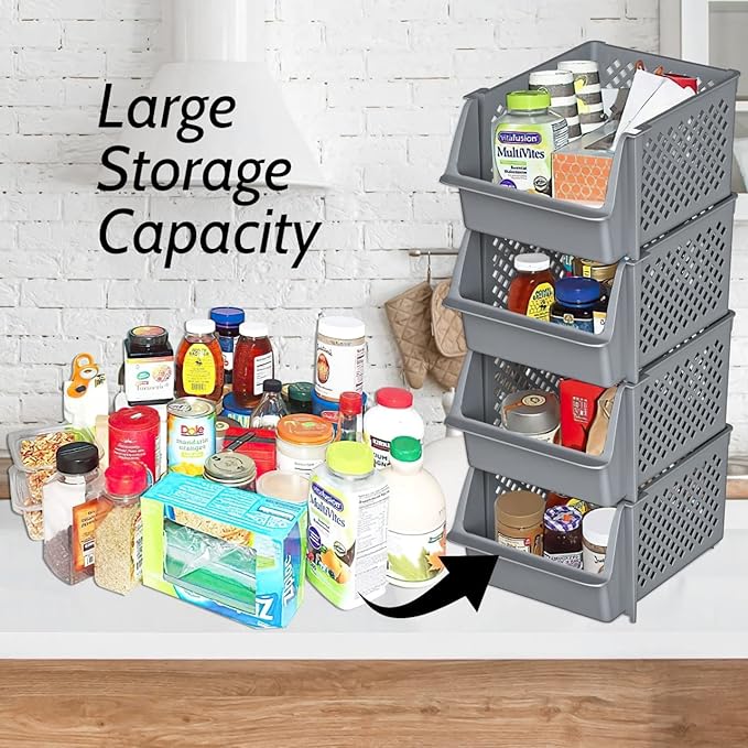 Skywin TidyFriend Stackable Storage Bins - Image 2
