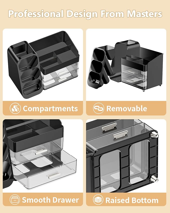 Makeup Organizer with Drawers, Skincare Organizer, Storage Box Cosmetic Display - Image 3