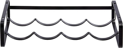 Amazon Basics Tabletop Stackable 4-Bottle Metal Wine Rack, 3.74"D x 15.75"W x - Image 2