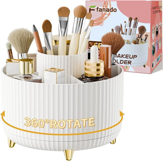 360° Rotate Makeup Brush Holder Organizer, Makeup Organizers Countertop by Unknown
