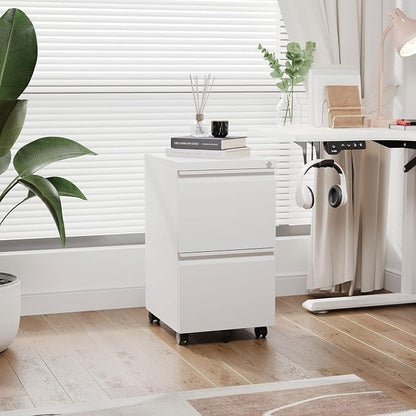 2 Drawer Mobile File Cabinet - Image 7
