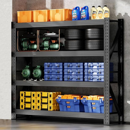 48" W Garage Shelving, 4-Tier Heavy Duty Storage Shelves Unit by Unknown