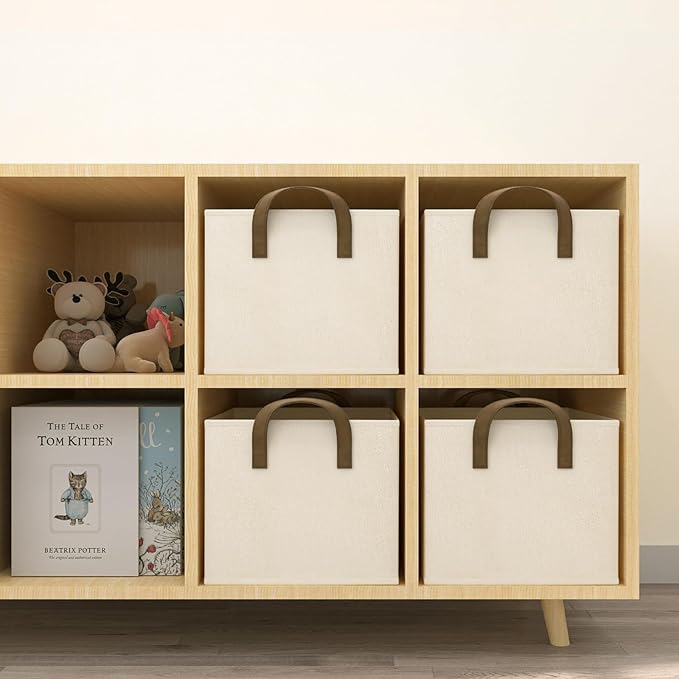 Closet Storage Bins, Fabric Closet Organizers and Storage Basket - Image 6