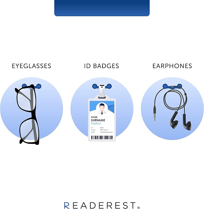 Readerest Magnetic Eyeglass Holder, Secure Eyewear Clip - Image 4