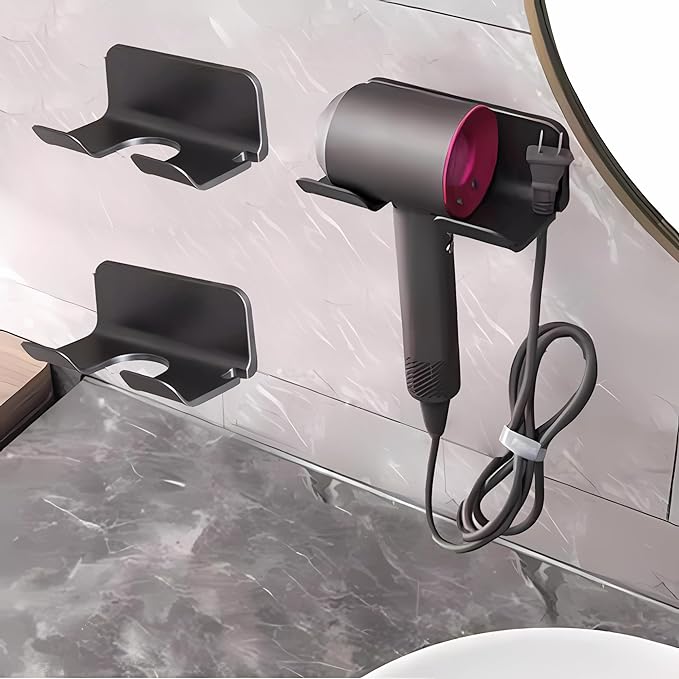 Universal Hair Dryer Holder, Blow Dryer Hanger Wall Mount by SUPTEC%C2%AE