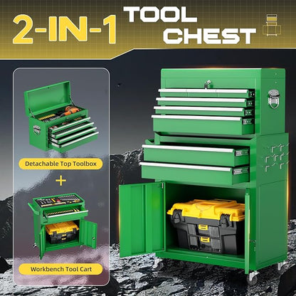 8-Drawer Rolling Tool Chest - Image 4