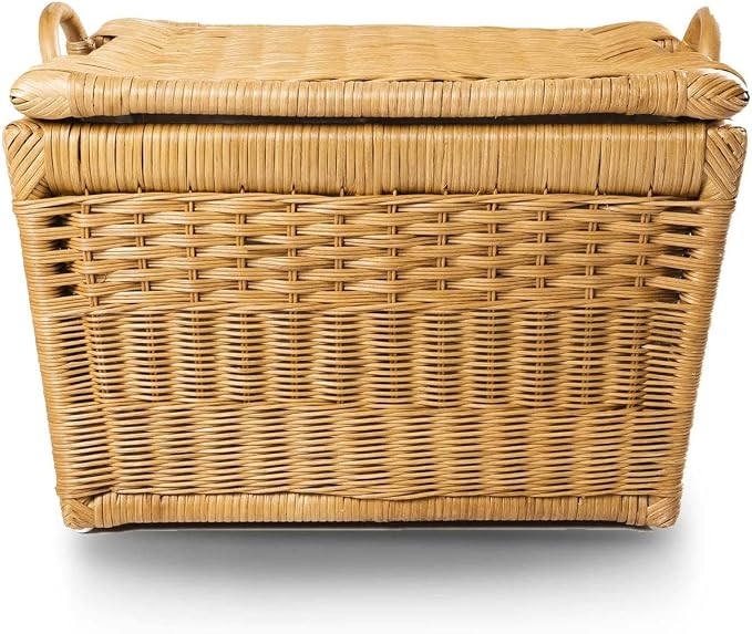 The Basket Lady Lift-Off Lid Wicker Storage Basket, 24.5 in L x 18 in W x 17.5 - Image 2
