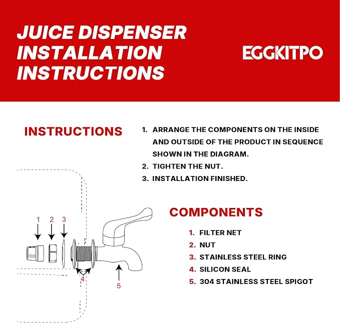 EGGKITPO 2.2 Gallon Drink Dispensers - Image 7