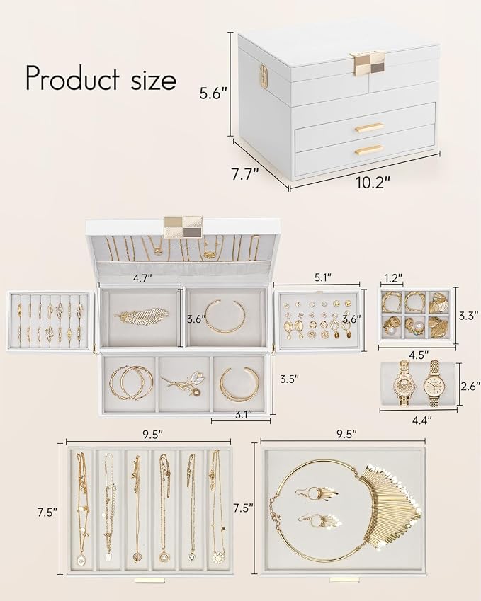 Vlando 4 Layers Jewelry Box - Image 6