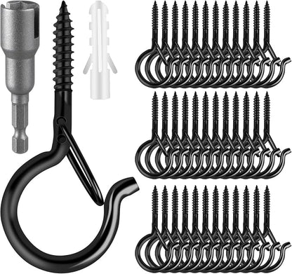 96 PCS Q-Hanger Hooks, Screw Hooks by FSAH