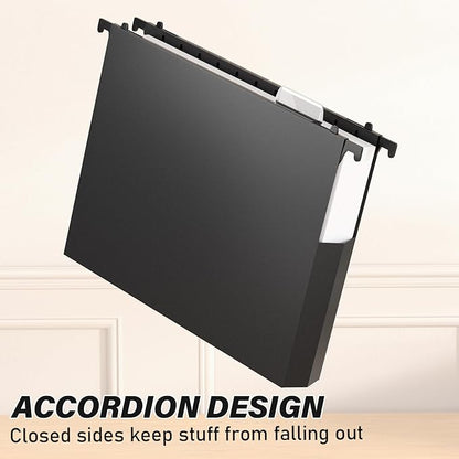 Plastic Hanging File Folders Letter Size, Heavy Duty 2" Expandable File Folder - Image 6